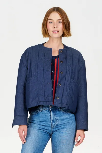 KOMODO KOMODO Damen vegan Jacke Lottie Midwash Blau