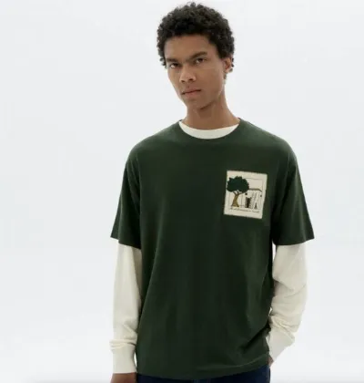 thinking mu thinking mu House Bottle Green Aaron Tee