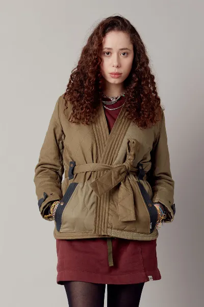 KOMODO KOMODO Damen vegan Jacke Zuri Biologisch Baumwolle Patchwork