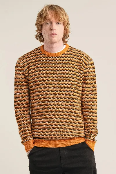 KOMODO KOMODO Herren vegan Pullover Kai Schwarz & Gold