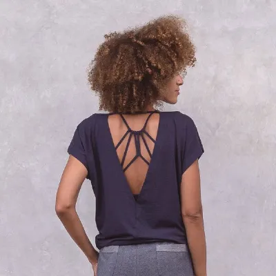 Jaya Jaya SMILLA Tencel - Damen - lockeres Shirt für Yoga und Freizeit aus Tencel-Baumwoll-Mix