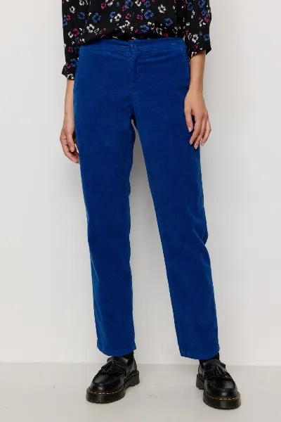 recolution Recolution Damen vegan Hose Corduroy Calluna Lapis Blau