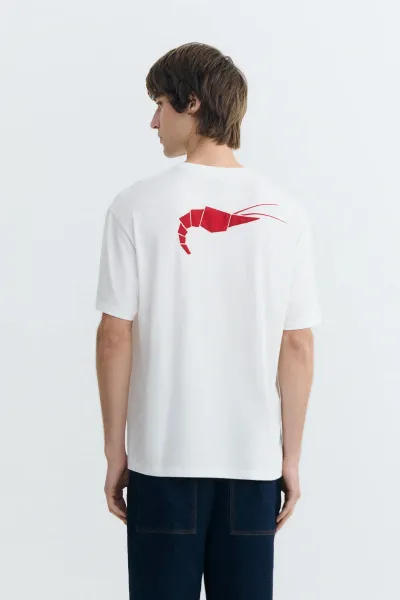thinking mu Thinking MU Herren vegan T-Shirt Aaron Patched Lobster RÃ¼cken