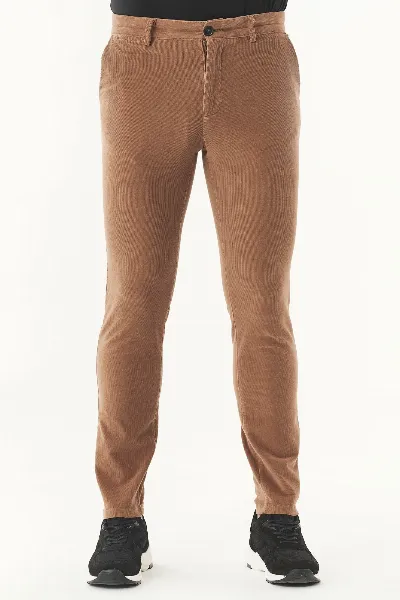ORGANICATION ORGANICATION Herren vegan Kordhose Slim Fit Camel