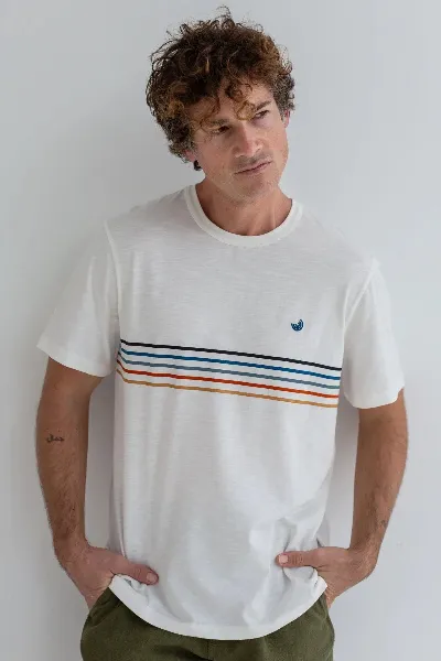 TWOTHIRDS TWOTHIRDS Herren vegan T-Shirt Hauula Off White
