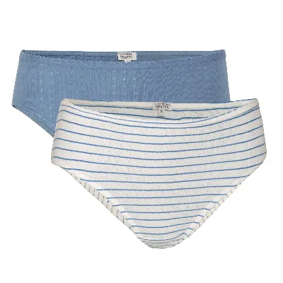 Living Crafts LIVING CRAFTS - Damen Slip, 2er-Pack - Gestreift