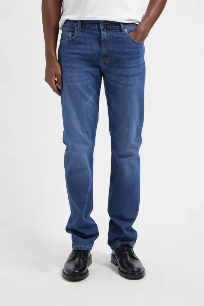 MUD Jeans MUD Jeans Herren vegan Jeans Mid Straight Bryce Authentic Indigo
