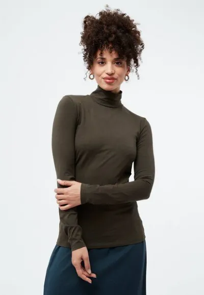Givn Berlin Givn Berlin Longsleeve GBVIDA aus Bio-Baumwolle mit Turtleneck