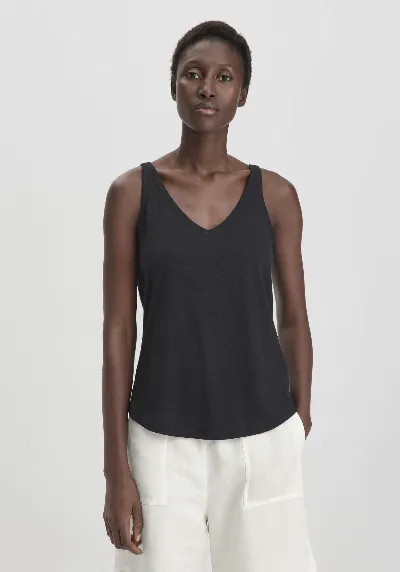 hessnatur hessnatur Damen Jersey Top Regular aus Leinen und Bio-Baumwolle