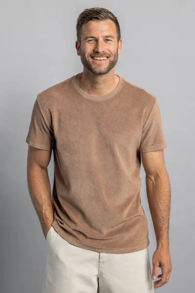 DIRTS DIRTS Herren vegan T-Shirt Terry Schokoladenmalz