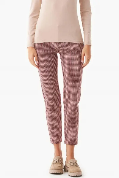 ORGANICATION ORGANICATION Damen vegan Hose Pied De Poule Biologisch Baumwolle