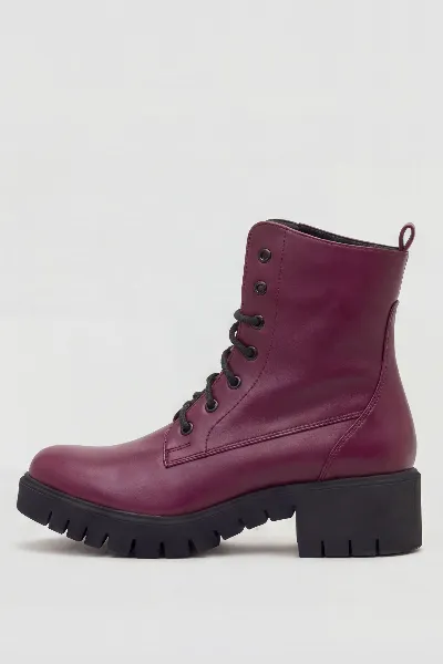 BOHEMA BOHEMA Damen vegan Stiefel Workers No. 3 Burgundy