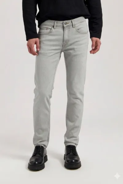 MUD Jeans MUD Jeans Herren vegan Jeans Dunn Low Tapered Faded