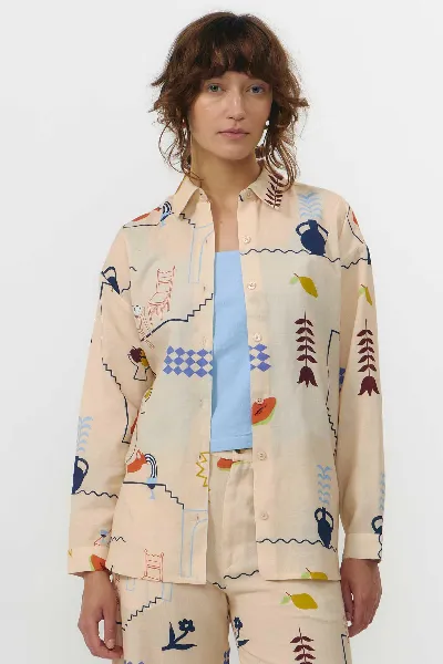 SUITE13LAB SUITE13LAB Damen vegan Shirt Ter Print Holiday