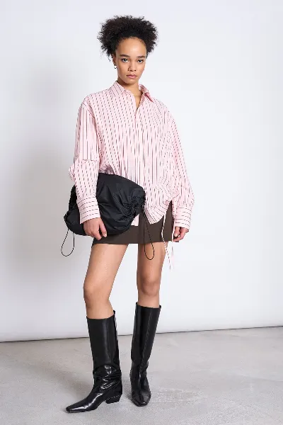 JAN 'N JUNE Bluse Ziba Striped Rosa