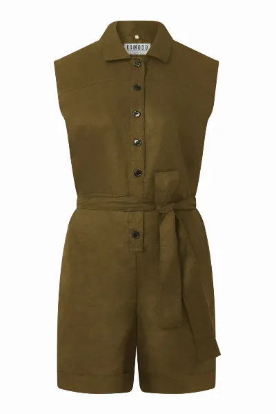 KOMODO KOMODO Damen vegan Playsuit Sienna Khaki