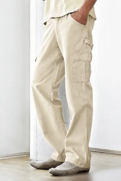 HempAge Hempage Herren vegan Cargo Hose Robust Gobi