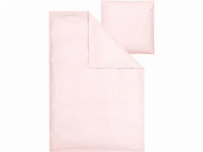 MELA MELA Bio-Bettwäsche 'BHANU' aus Perkal, 2-tlg., 155 x 220/80 x 80 cm, berry blush