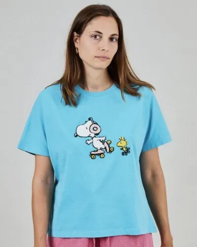 Brava Fabrics Brava Fabrics Peanuts Roller Oversize T-Shirt Blau