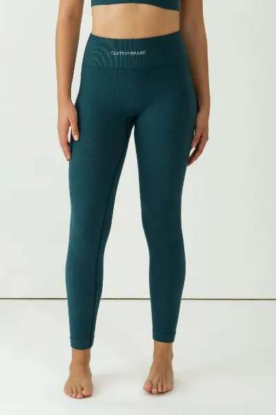 Clotsy Clotsy Damen vegan Leggings Blau