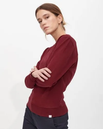 SANVT SANVT Das Unisex Sweatshirt - Dunkelrot