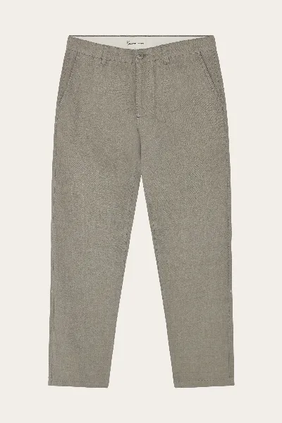 KnowledgeCotton Apparel KnowledgeCotton Apparel Herren vegan Hose Chuck Regular Leinen Twill