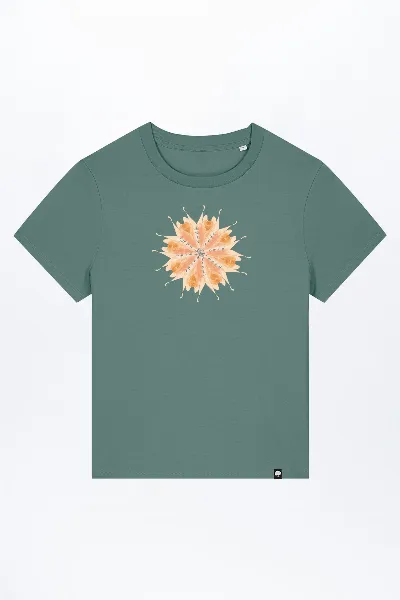 GREEN SHIRTS Blüte T-Shirt für Frauen