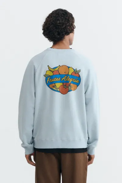 thinking mu Thinking MU Herren vegan Pepe-Sweatshirt Mit Fruchtmotiv