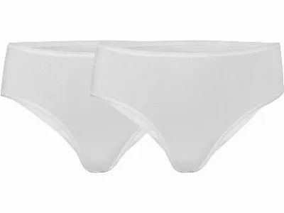 Living Crafts Living Crafts 2er-Pack Bio-Damen-Slip 'TARISSA' mit Spitze, offwhite,