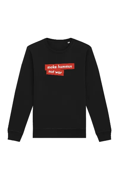 Oat Milk Club Oat Milk Club Damen vegan Sweatshirt Make Hummus Not War