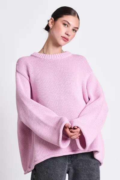 JAN N JUNE JAN 'N JUNE Damen vegan Pullover Sona Light Orchid Pink
