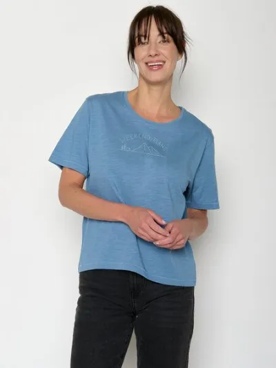 GreenBomb GREENBOMB Weekend Plans Nova - Kastiges T-Shirt aus Bio-Baumwolle / hochwertiger Print / GOTS / Fair & Vegan