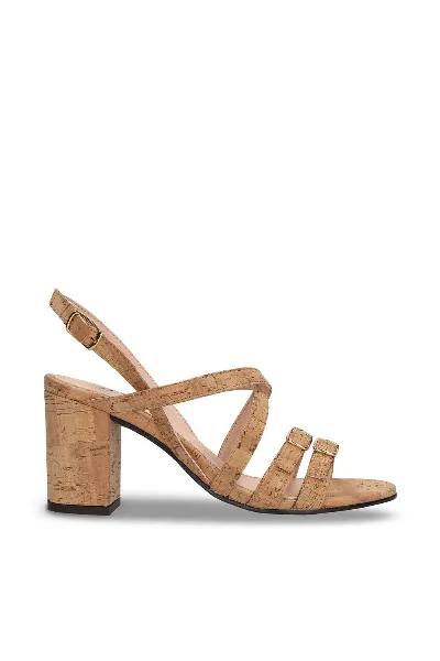 NAE NAE Damen vegan Sandalen Maria Kork Braun