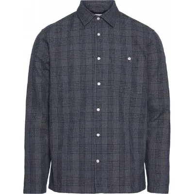 KnowledgeCotton Apparel KnowledgeCotton Apparel Long Sleeve Checked Heavy Shirt