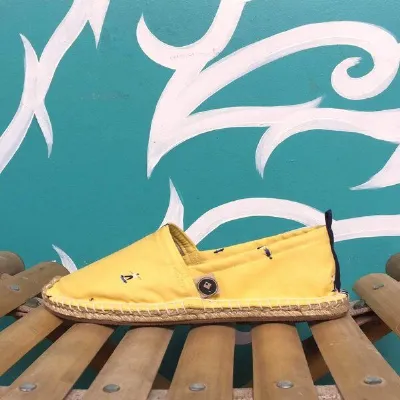 REFISHED fair fashion REFISHED fair fashion Espadrilles 'HAPPINESS' (Skateboarder)