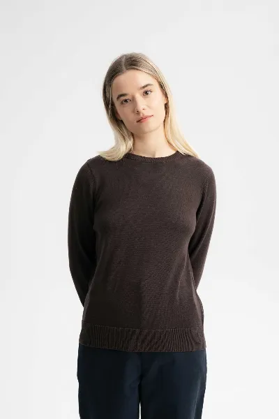 MELA MELA Damen vegan Pullover Feinstrick Dhana