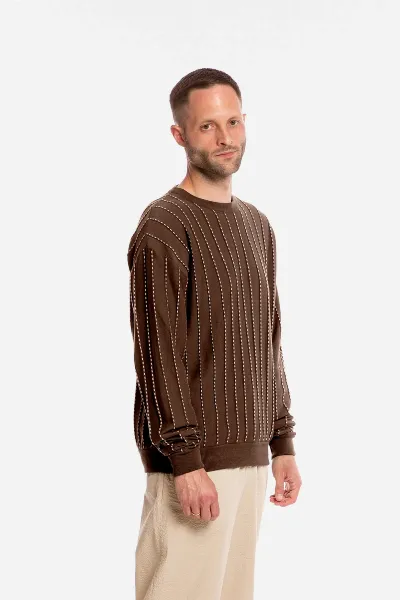 MATONA MATONA Herren vegan Pullover Feld Pekannuss