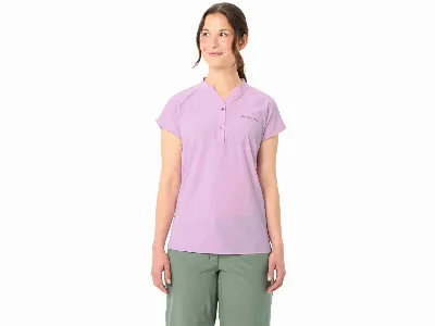 Vaude VAUDE Damen-T-Shirt Yaras SL II mit halber Knopfleiste, raspberry,