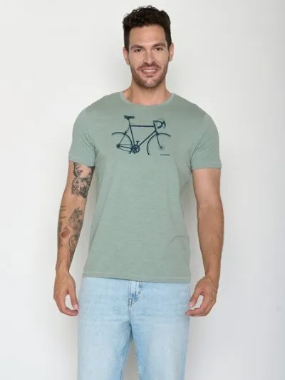 GreenBomb GREENBOMB Bike Crop Spice - Sportliches T-Shirt aus Bio-Baumwolle / hochwertiger Print / GOTS / Fair & Vegan