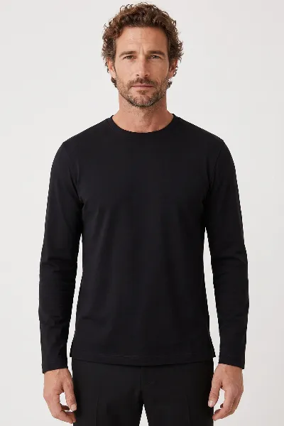 ORGANICATION ORGANICATION Herren vegan Langarm-Shirt Aus Interlock-Strick