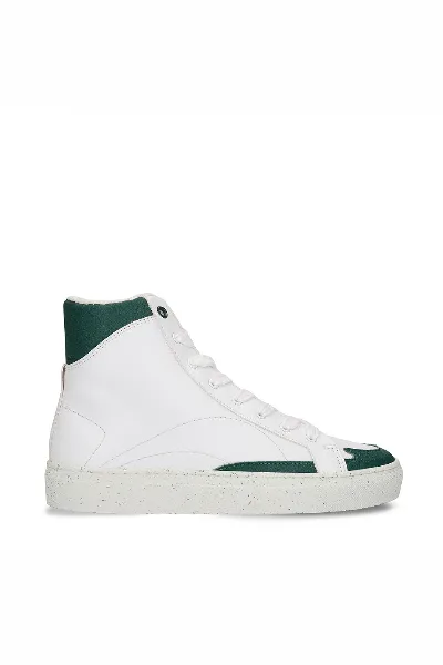 NAE NAE Herren vegan Sneaker London Veganes Ã–ko-Leder WeiÃŸ/GrÃ¼n