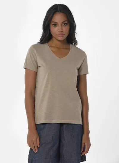 ORGANICATION ORGANICATION Naturel Dyed T-Shirt aus Bio-Baumwolle