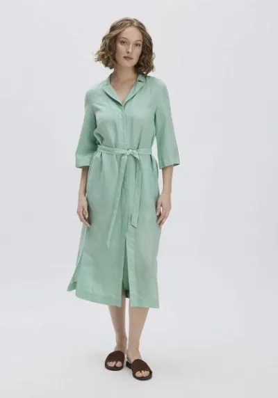 hessnatur hessnatur Kleid Midi Relaxed aus TENCEL Lyocell mit Leinen
