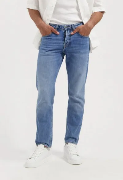 MUD Jeans MUD Jeans HANK Mid Tapered Jeans aus einem Bio-Baumwolle / recycelter Baumwolle Mix (medium aged)