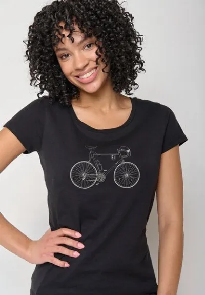 GreenBomb GREENBOMB Bike Classic Loves - Lässiges T-Shirt aus Bio-Baumwolle / hochwertiger Print / GOTS / Fair & Vegan
