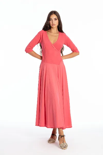 RAVENS VIEW IBIZA RAVENS VIEW IBIZA Damen vegan Kleid Veronika Flamingo