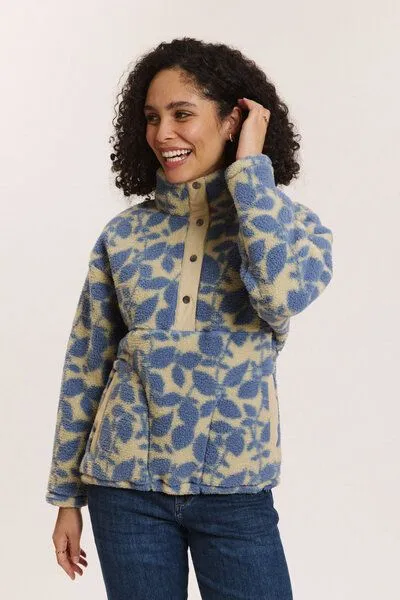 TRANQUILLO TRANQUILLO Fleece-Schlupfjacke Jorgaa mit recyceltem Polyester