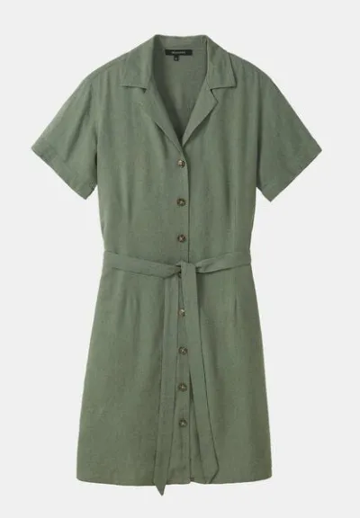 recolution Damen Kleid aus Leinen und LENZING ECOVERO Viskose Mix - YUCCA - recolution