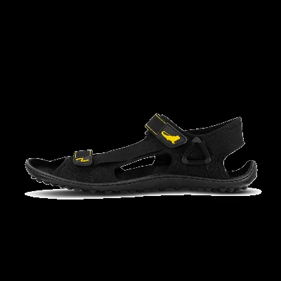 Leguano Leguano - Attrekktive Black - Barfußschuh Sandale