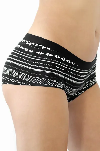Albero Natur Albero Natur Damen vegan Multipack 6x Slips Boyshorts Schwarz & WeiÃŸ
